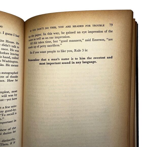 How To Win Friends And Influence People Dale Carnegie Vintage Coffee Table Book - Picture 14 of 16